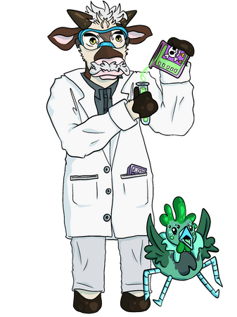 Mad Scientist Cow